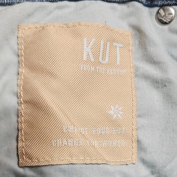 KUT From the Kloth Women's Connie High-Rise Fab AB Crop Fray Hem in Statement - Picture 8 of 8